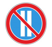 Дорожный знак 3.30 - Стоянка запрещена по четным числам месяца