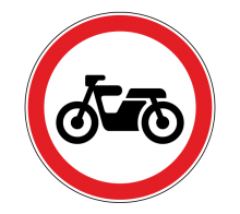  Дорожный знак - 3.5 Движение мотоциклов запрещено